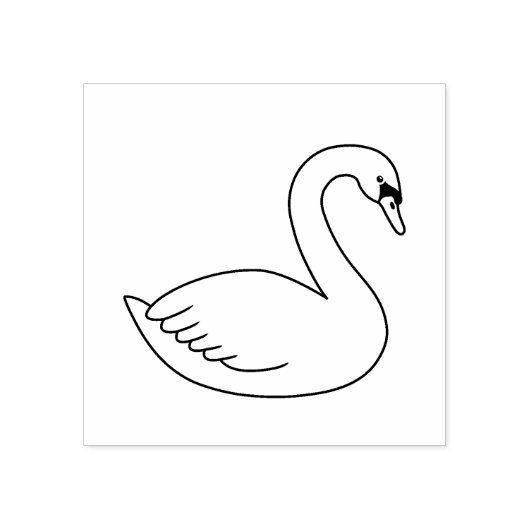 White Swan Rubberstempel (Afrduk)