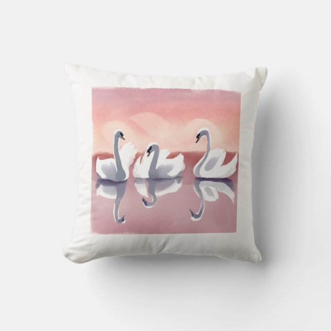 White Swan Sierkussen (Voorkant)