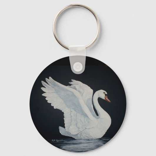 White Swan Sleutelhanger (Voorkant)