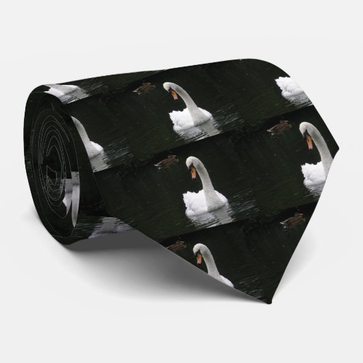 White Swan Stropdas (Opgerold)