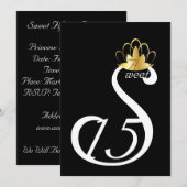 White Swan Sweet Fi5Coronation_ Customize Kaart (Voorkant / Achterkant)