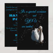 White Swan uitnodiging (Voorkant / Achterkant)