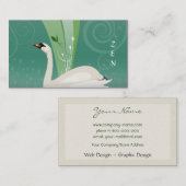 White Swan Visitekaartje (Voorkant / Achterkant)