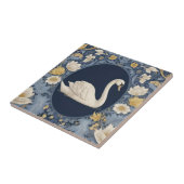 White Swan William Morris stijl Rechts tegenover B Tegeltje (Zijkant)