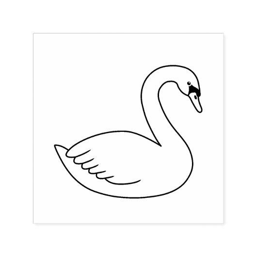White Swan Zelfinktende Stempel (Design)