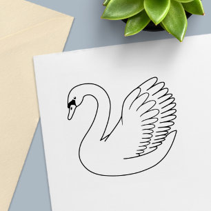 White Swan Zelfinktende Stempel
