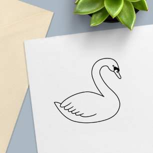 White Swan Zelfinktende Stempel