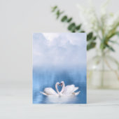 White Swans-Briefkaart Briefkaart (Staand voorkant)