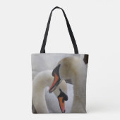 White Swans Canvas tas (Achterkant)