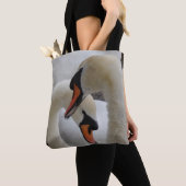 White Swans Canvas tas (Dichtbij)