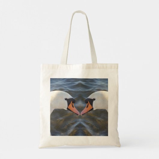 White Swans Canvas tas (Achterkant)