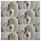 White Swans Fabric Stof (Swatch)