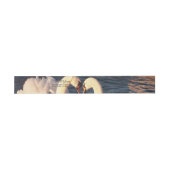 White Swans Invitation Belly Band Uitnodigingen Wikkel (Vlak)