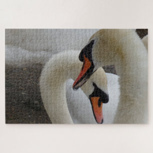 White Swans Jigzaag Puzzle Legpuzzel