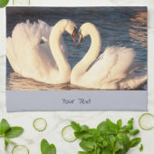 White Swans Kitchen Towel Theedoek (Gevouwen)