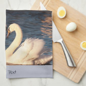 White Swans Kitchen Towel Theedoek (Quarter Fold)