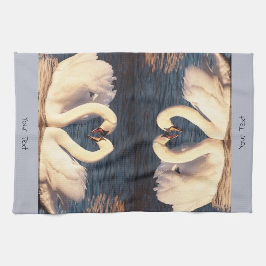 White Swans Kitchen Towel Theedoek (Horizontaal)