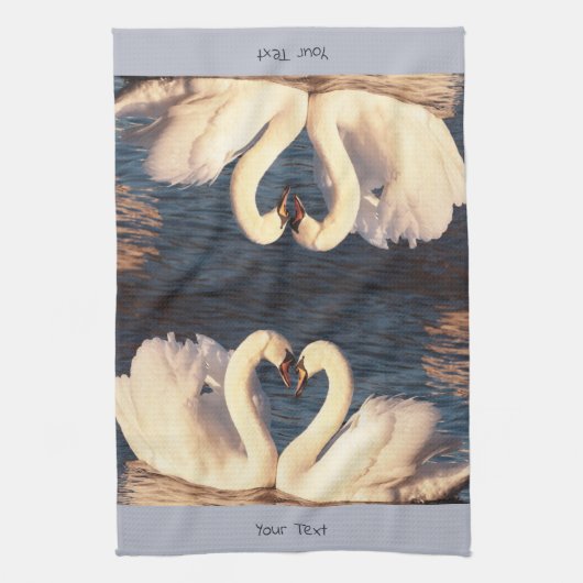 White Swans Kitchen Towel Theedoek (Verticaal)