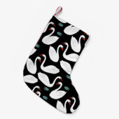 White Swans Lake Naadloze Wallpaper Kleine Kerstsok (Voorkant (Hangend))