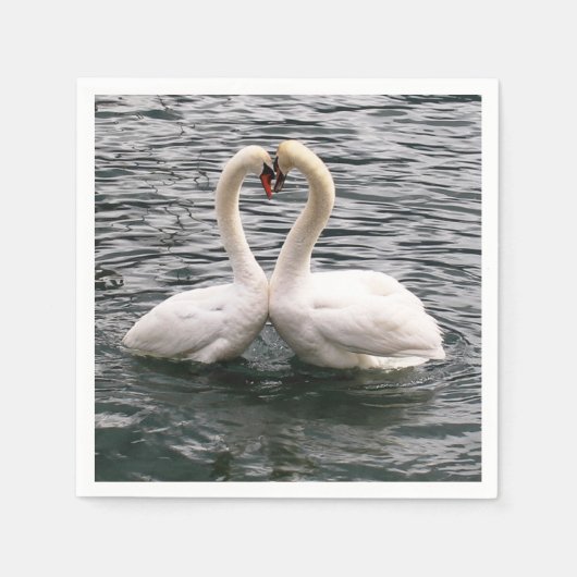 White Swans Napkins Servet (Voorkant)