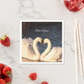 White Swans Napkins Servet (Insitu)