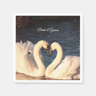 White Swans Napkins Servet