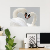 White Swans Poster Print (Thuiskantoor)