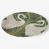 White Swans Rush Walter Crane Illustration Papieren Bordje (Gekanteld)