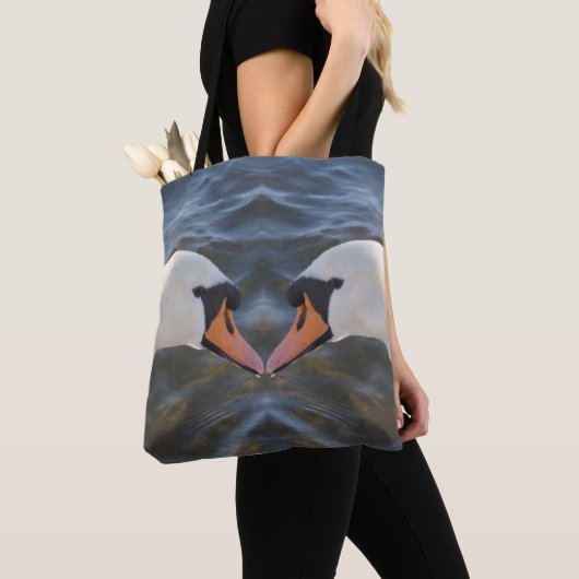 White Swans Shoulder Bag Tote Bag (Dichtbij)