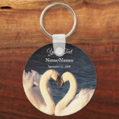 White Swans Sleutelhanger (Voorkant)