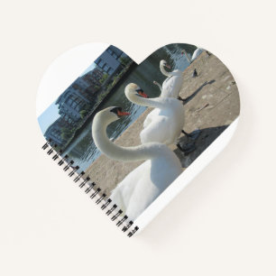 White Swans Spiral Notitieboek