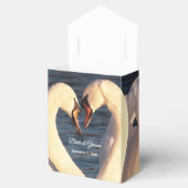 White Swans Wedding Favor Box Bedankdoosjes (Geopend)