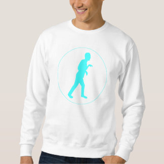 White Sweat Shirt met Blue Dino Mode Logo