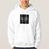White Sweater met Black Square Quote (Voorkant)
