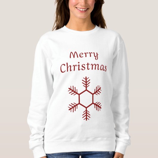 White sweater shirt youthful Merry Chritsmas (Voorkant)