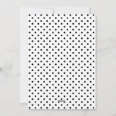White Sweet Polka Dot Holiday Foto Flat Kaart (Achterkant)