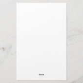 White Swirl Bride Groom Blauwgroen Elegant Wedding Briefpapier (Achterkant)