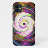White Swirl Cosmis Rays Phone Case (Achterkant)
