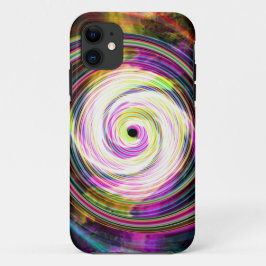 White Swirl Cosmis Rays Phone Case