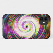 White Swirl Cosmis Rays Phone Case (Achterkant (horizontaal))
