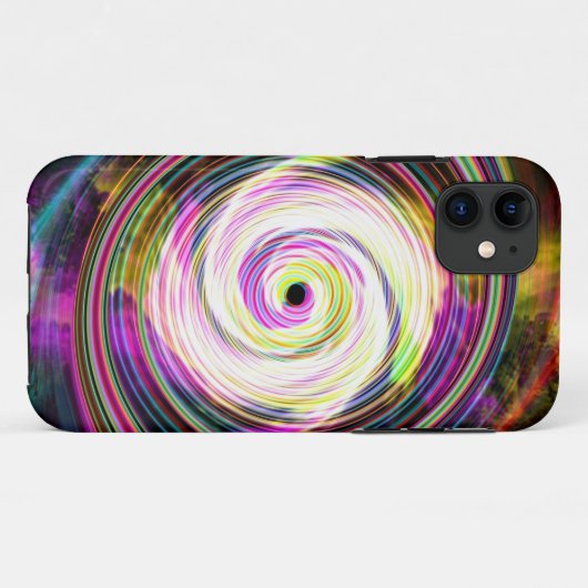 White Swirl Cosmis Rays Phone Case (Achterkant (horizontaal))