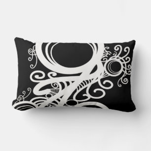 White Swirls Art Nouveau Kussen