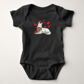 White Swiss Shepherd Gift Romper (Voorkant)