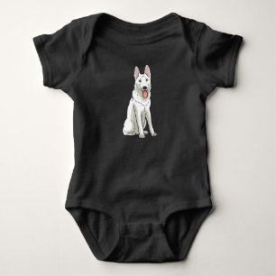 White Swiss Shepherd Romper