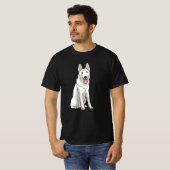 White Swiss Shepherd T-shirt (Voorkant volledig)