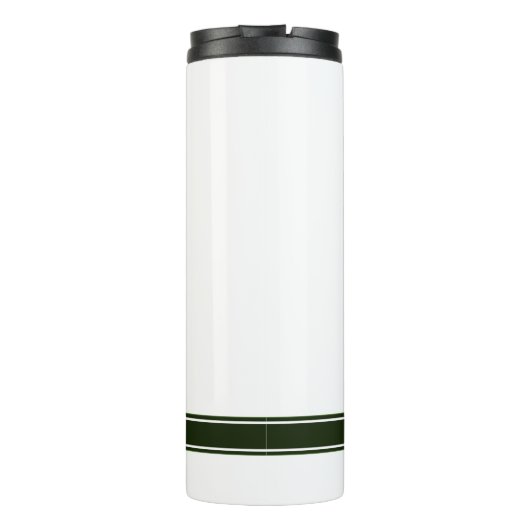 White T-Rex Riding Monster Truck Dinosaur Name Thermosbeker (Achterkant)