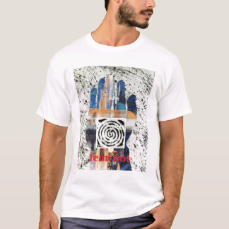 White T-shirt Buddha Hand