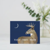 White Tail Buck Briefkaart (Staand voorkant)