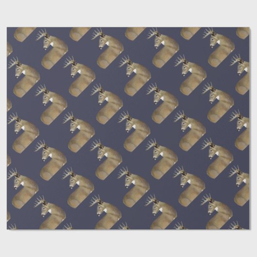 White Tail Buck Cadeaupapier (Vlak)