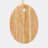 White Tail Buck Deer Head Wood Graanstijl Keramisch Ornament (Achterkant)